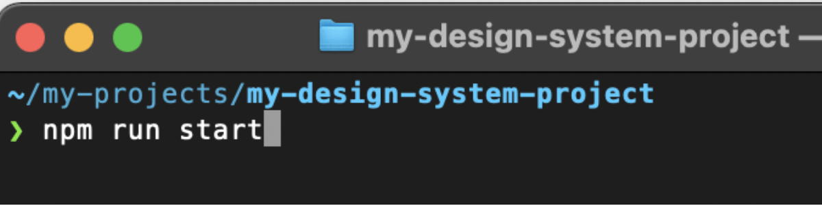 Design System - start project