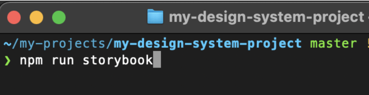 Design System - Run Storybook