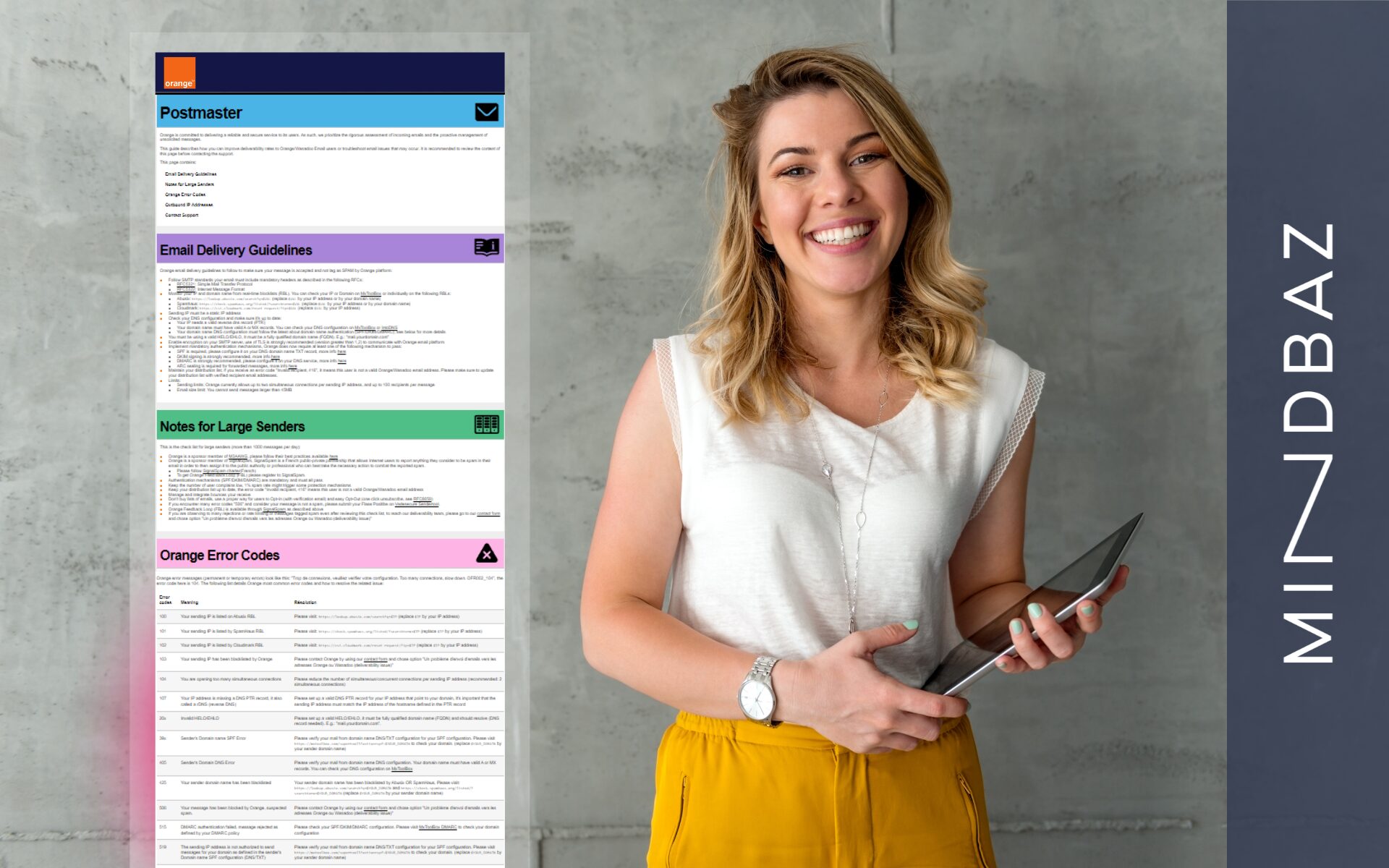 page_postmaster_orange_explications_mindbaz_email_delivrabilite